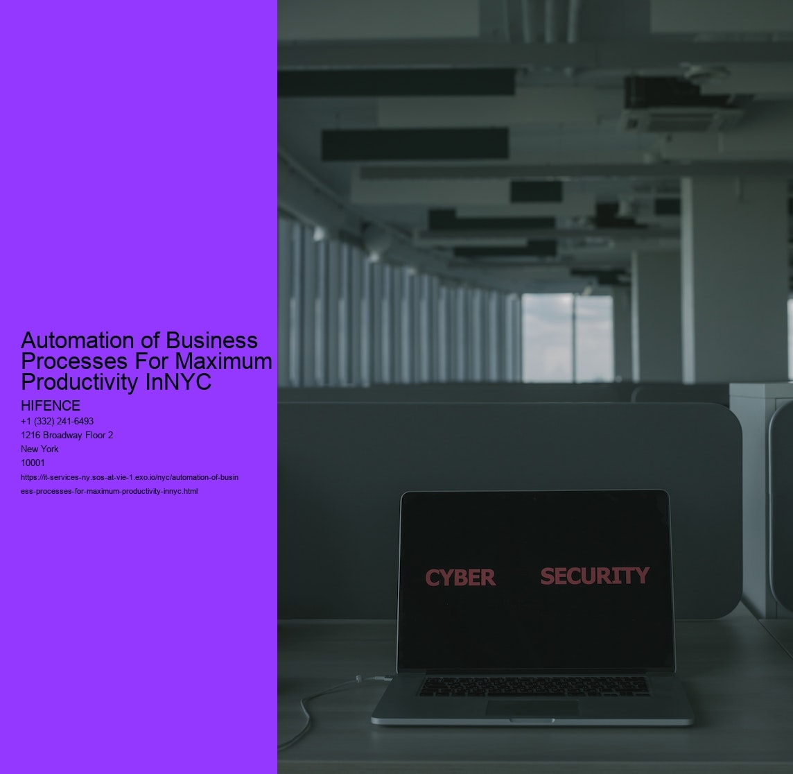 Automation of Business Processes For Maximum Productivity InNYC  